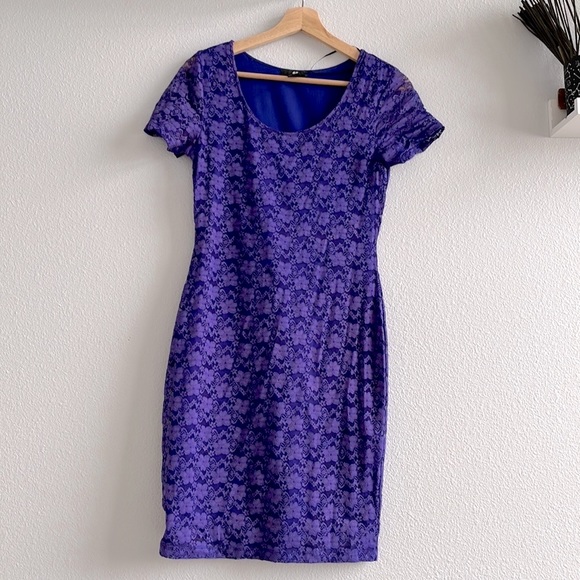 H&M Dresses & Skirts - H&M Blue Lace Dress size Small